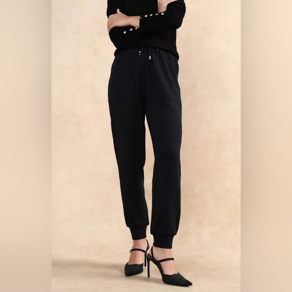 Armani Exchange Casual Pants   black Size XS Elastic  Pockets Super Comfortable